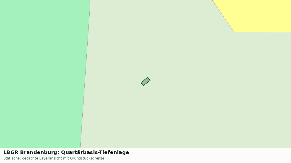 Statische Kartenansicht: LBGR Brandenburg: Quartärbasis-Tiefenlage