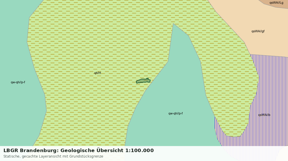 Statische Kartenansicht: LBGR Brandenburg: Geologische Übersicht 1:100.000