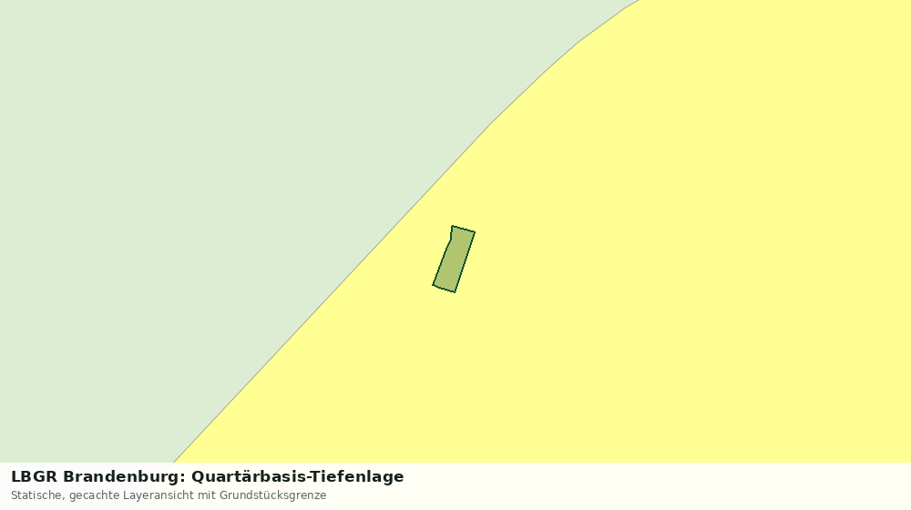 Statische Kartenansicht: LBGR Brandenburg: Quartärbasis-Tiefenlage