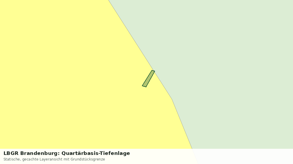 Statische Kartenansicht: LBGR Brandenburg: Quartärbasis-Tiefenlage
