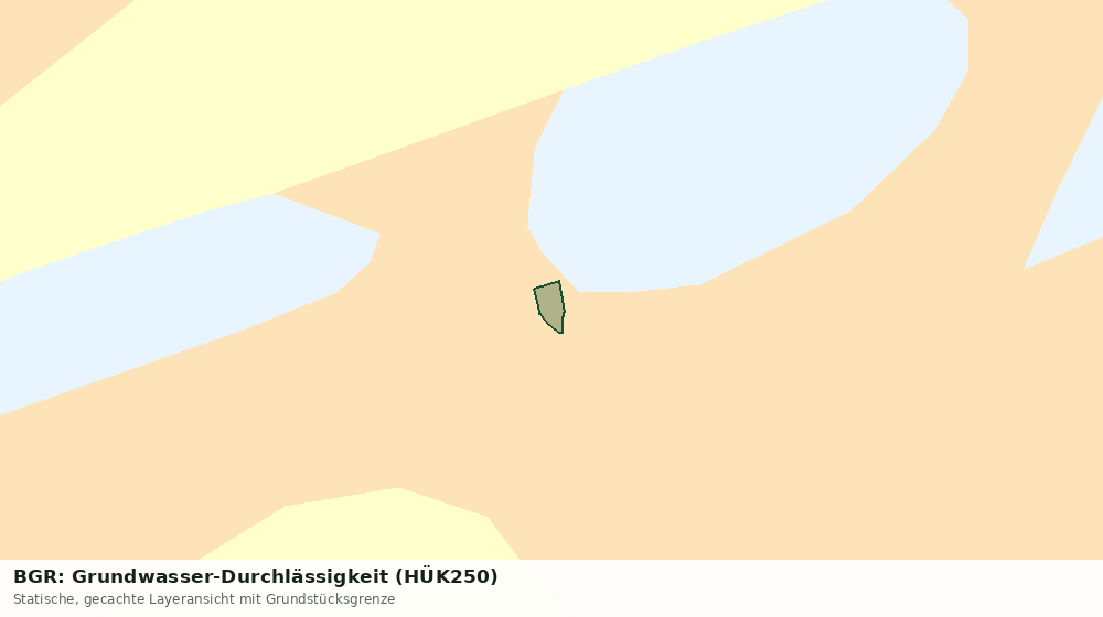 Statische Kartenansicht: BGR: Grundwasser-Durchlässigkeit (HÜK250)
