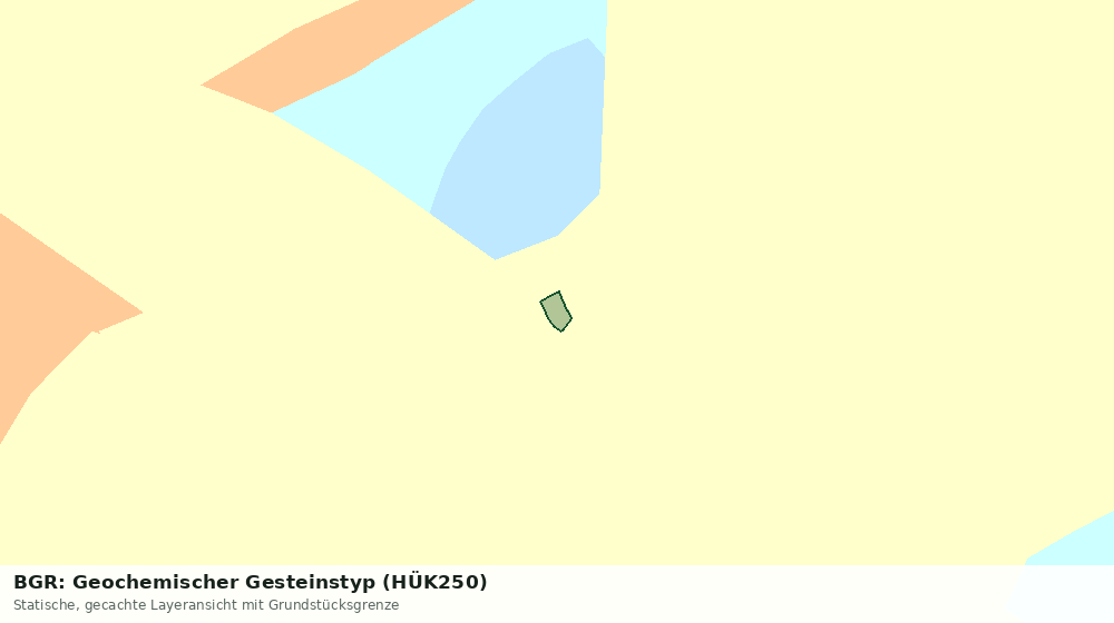 Statische Kartenansicht: BGR: Geochemischer Gesteinstyp (HÜK250)