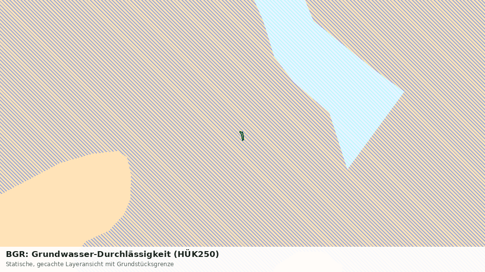 Statische Kartenansicht: BGR: Grundwasser-Durchlässigkeit (HÜK250)