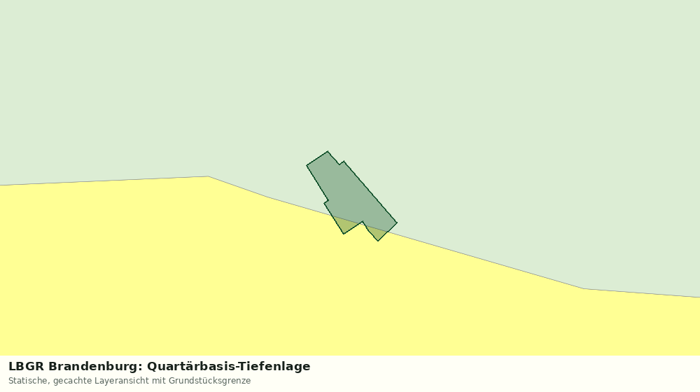 Statische Kartenansicht: LBGR Brandenburg: Quartärbasis-Tiefenlage