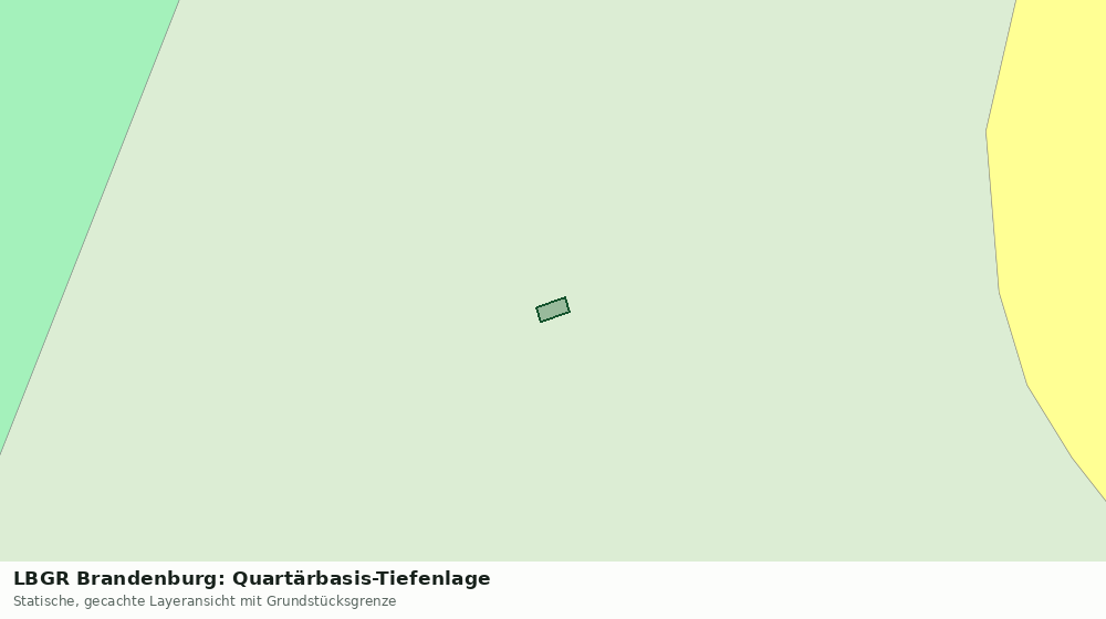 Statische Kartenansicht: LBGR Brandenburg: Quartärbasis-Tiefenlage