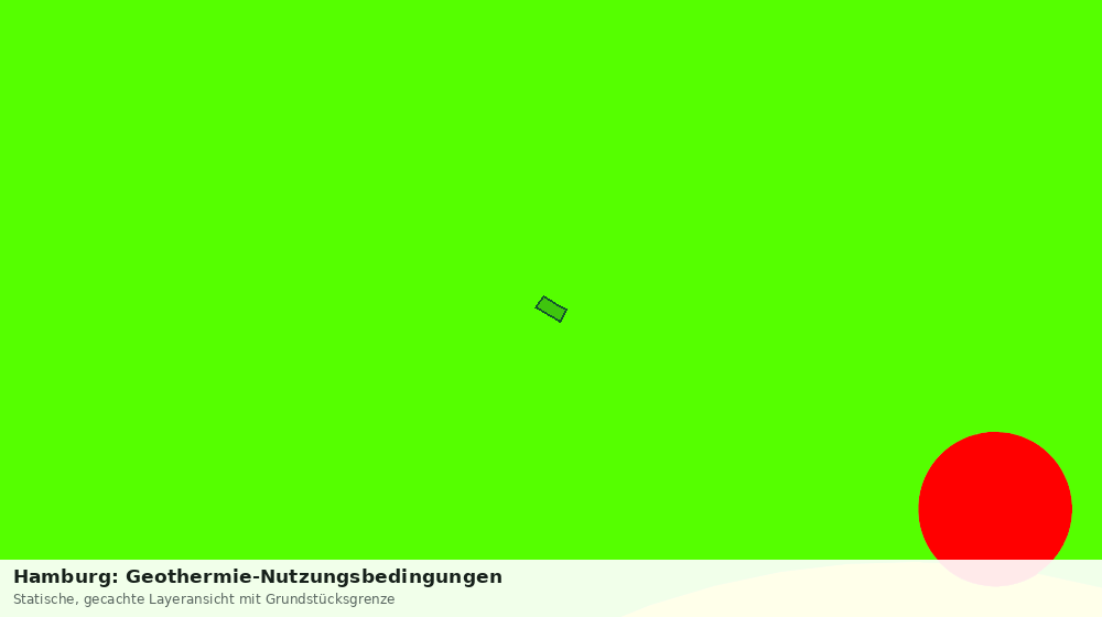 Statische Kartenansicht: Hamburg: Geothermie-Nutzungsbedingungen