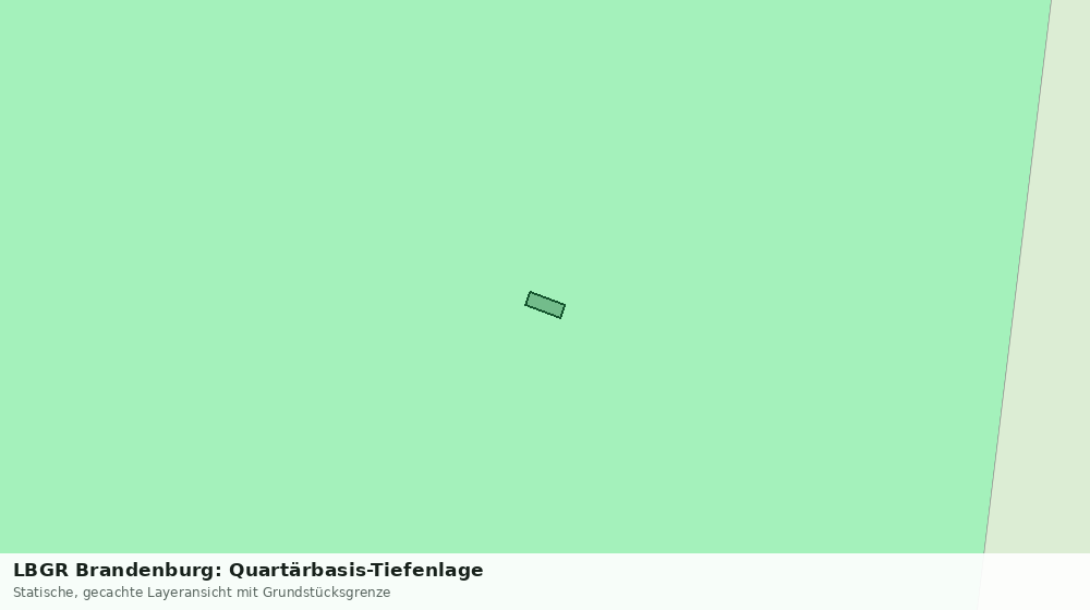 Statische Kartenansicht: LBGR Brandenburg: Quartärbasis-Tiefenlage