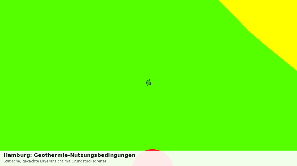 Statische Kartenansicht: Hamburg: Geothermie-Nutzungsbedingungen