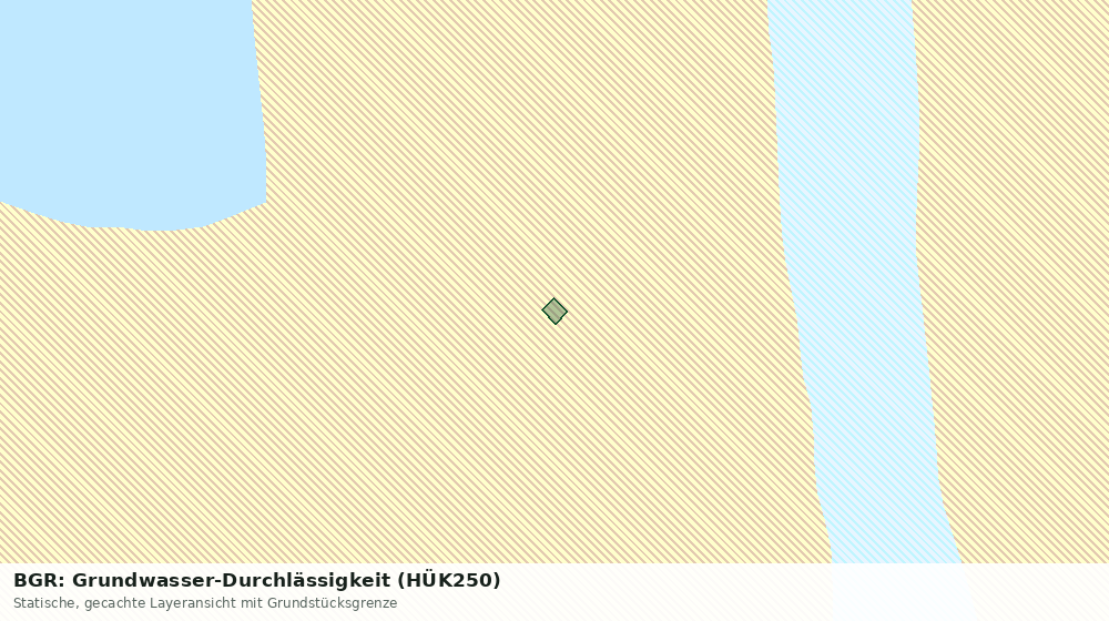 Statische Kartenansicht: BGR: Grundwasser-Durchlässigkeit (HÜK250)
