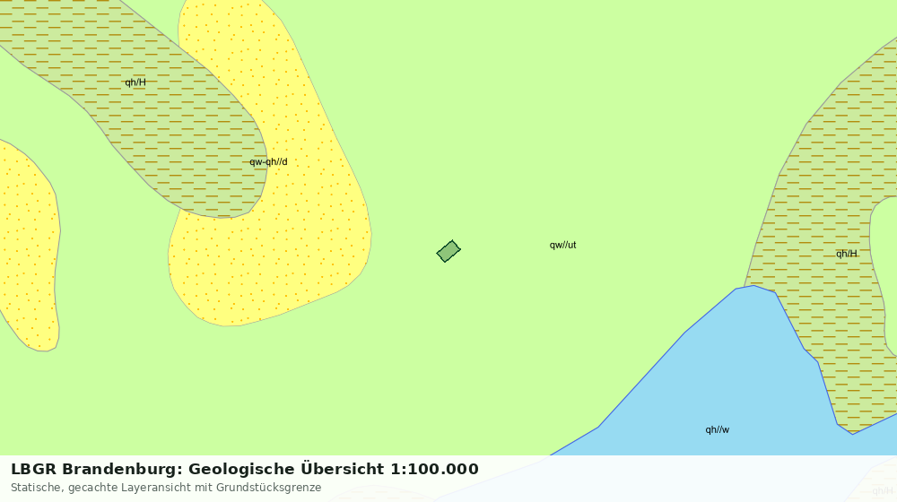 Statische Kartenansicht: LBGR Brandenburg: Geologische Übersicht 1:100.000
