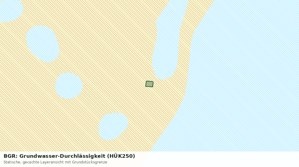 Statische Kartenansicht: BGR: Grundwasser-Durchlässigkeit (HÜK250)