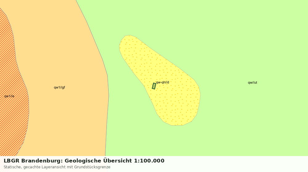Statische Kartenansicht: LBGR Brandenburg: Geologische Übersicht 1:100.000