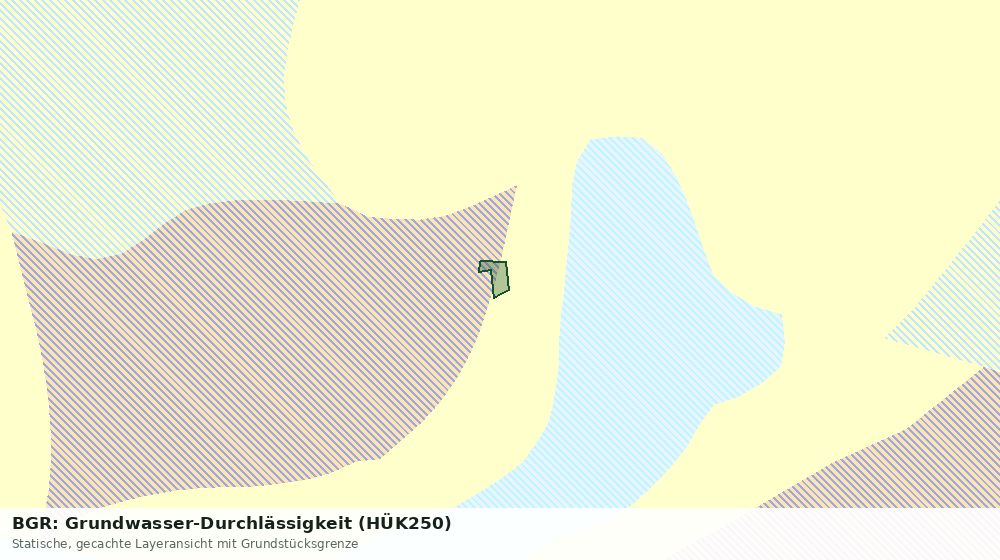 Statische Kartenansicht: BGR: Grundwasser-Durchlässigkeit (HÜK250)