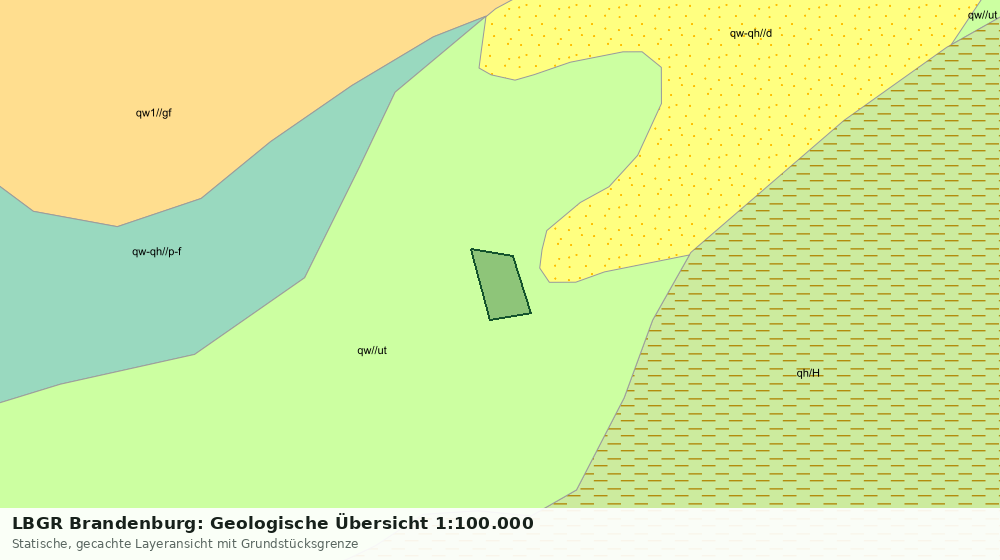 Statische Kartenansicht: LBGR Brandenburg: Geologische Übersicht 1:100.000