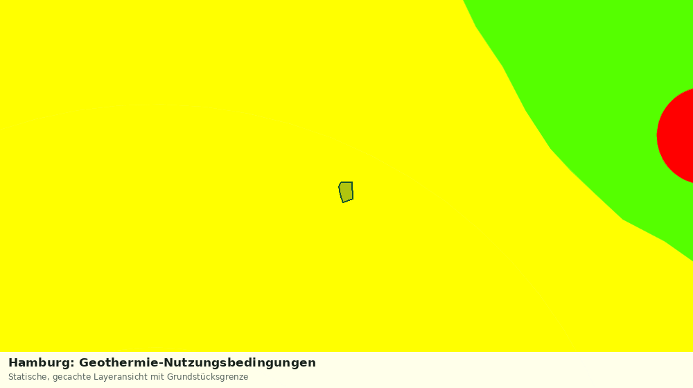 Statische Kartenansicht: Hamburg: Geothermie-Nutzungsbedingungen