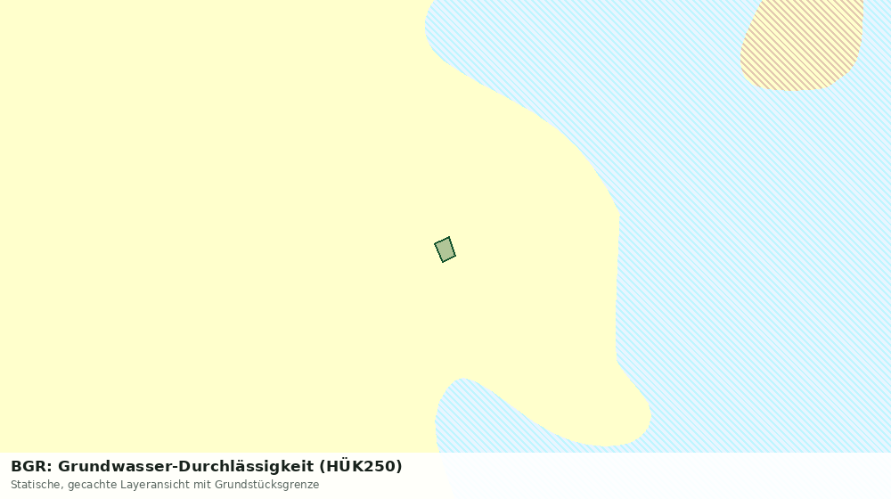 Statische Kartenansicht: BGR: Grundwasser-Durchlässigkeit (HÜK250)