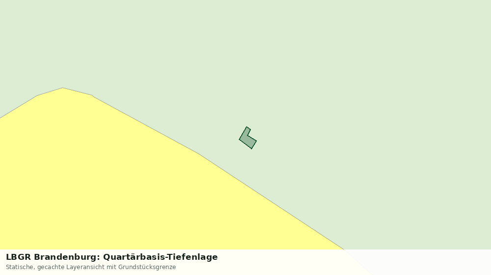 Statische Kartenansicht: LBGR Brandenburg: Quartärbasis-Tiefenlage