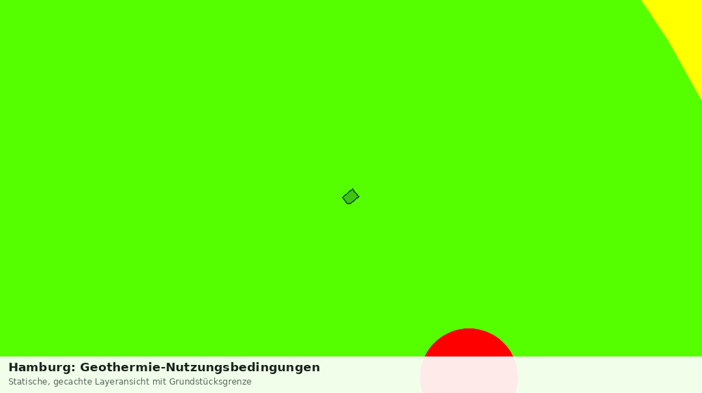 Statische Kartenansicht: Hamburg: Geothermie-Nutzungsbedingungen