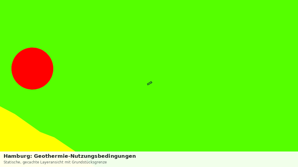 Statische Kartenansicht: Hamburg: Geothermie-Nutzungsbedingungen