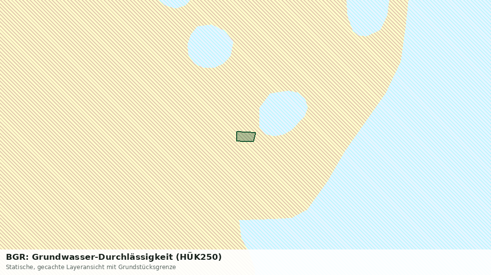 Statische Kartenansicht: BGR: Grundwasser-Durchlässigkeit (HÜK250)
