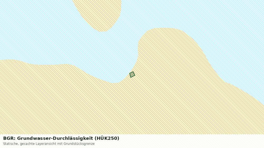 Statische Kartenansicht: BGR: Grundwasser-Durchlässigkeit (HÜK250)