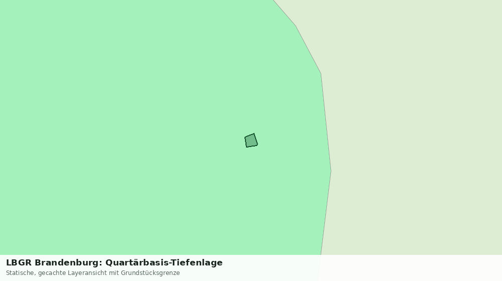 Statische Kartenansicht: LBGR Brandenburg: Quartärbasis-Tiefenlage