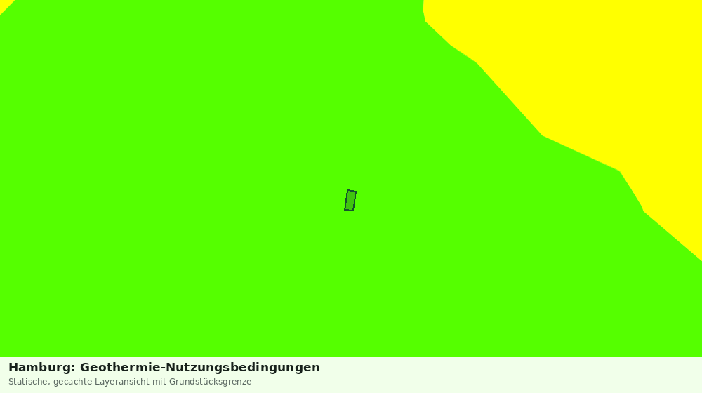 Statische Kartenansicht: Hamburg: Geothermie-Nutzungsbedingungen