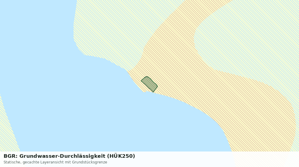 Statische Kartenansicht: BGR: Grundwasser-Durchlässigkeit (HÜK250)