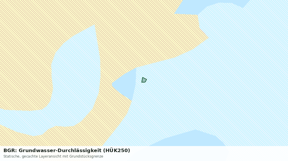 Statische Kartenansicht: BGR: Grundwasser-Durchlässigkeit (HÜK250)