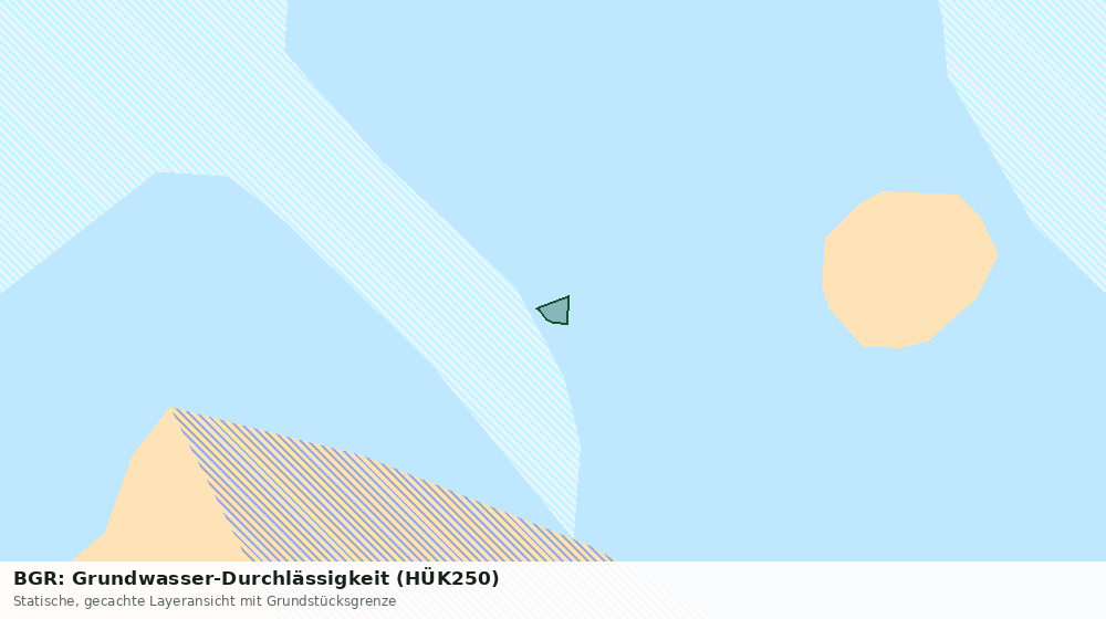 Statische Kartenansicht: BGR: Grundwasser-Durchlässigkeit (HÜK250)