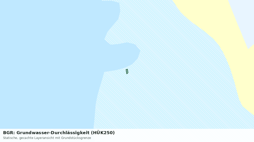 Statische Kartenansicht: BGR: Grundwasser-Durchlässigkeit (HÜK250)