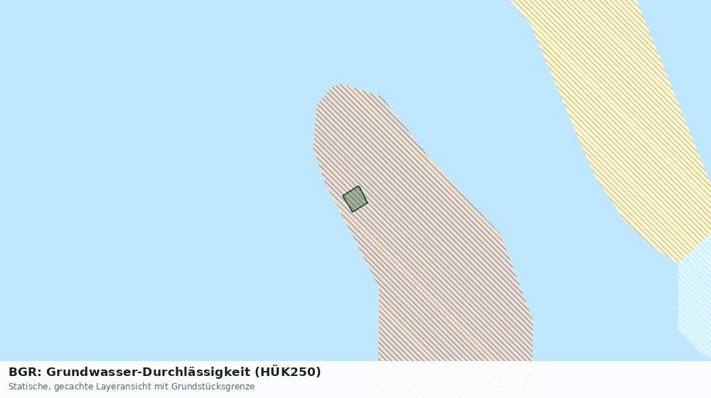 Statische Kartenansicht: BGR: Grundwasser-Durchlässigkeit (HÜK250)