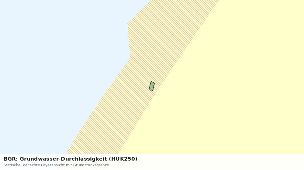 Statische Kartenansicht: BGR: Grundwasser-Durchlässigkeit (HÜK250)