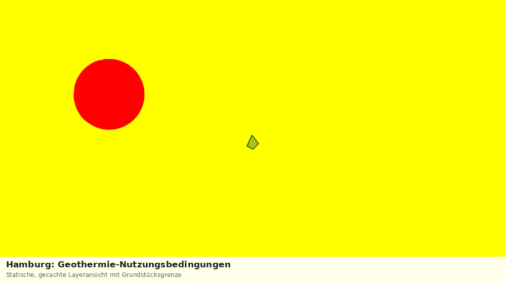 Statische Kartenansicht: Hamburg: Geothermie-Nutzungsbedingungen
