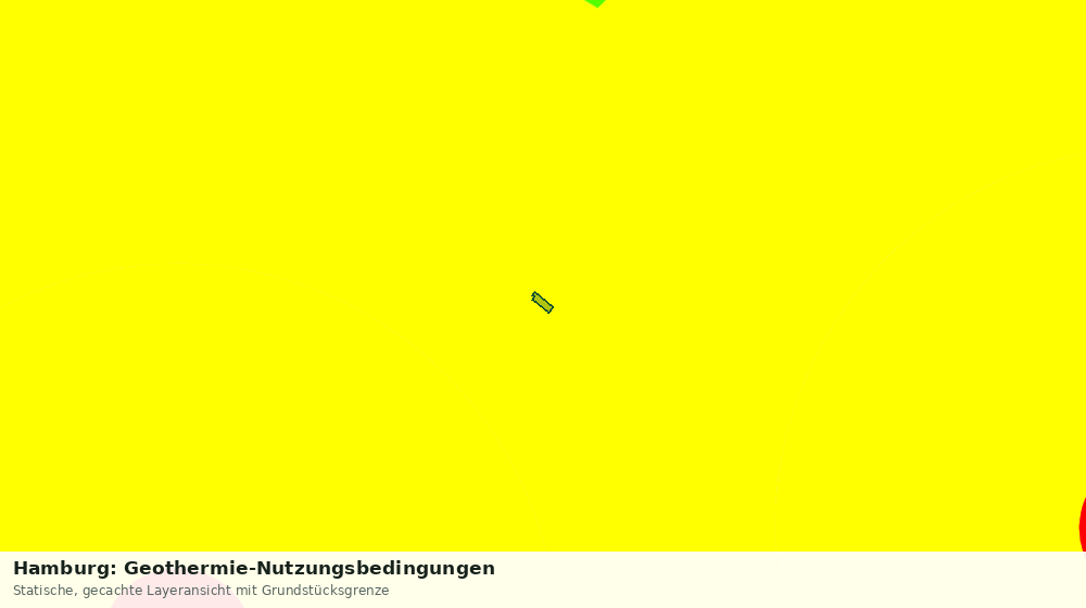 Statische Kartenansicht: Hamburg: Geothermie-Nutzungsbedingungen