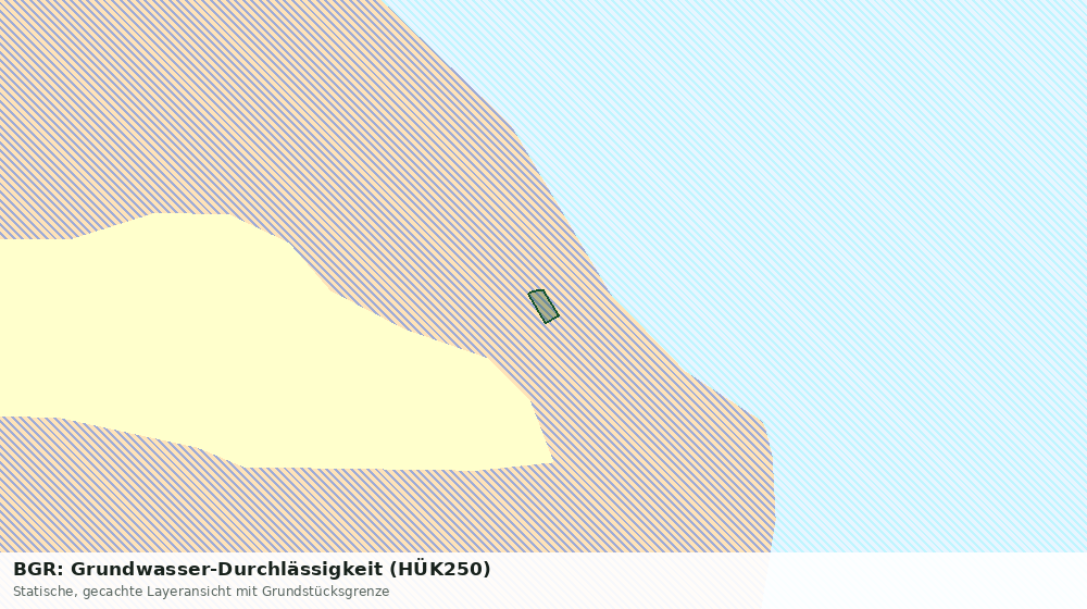 Statische Kartenansicht: BGR: Grundwasser-Durchlässigkeit (HÜK250)