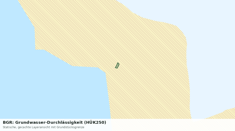Statische Kartenansicht: BGR: Grundwasser-Durchlässigkeit (HÜK250)