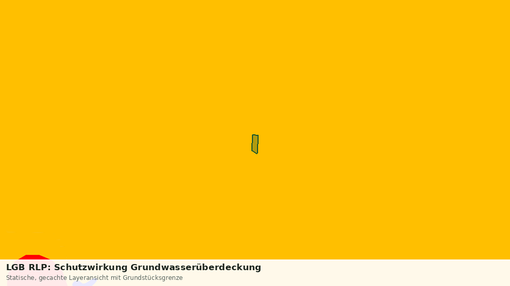 Statische Kartenansicht: LGB RLP: Schutzwirkung Grundwasserüberdeckung