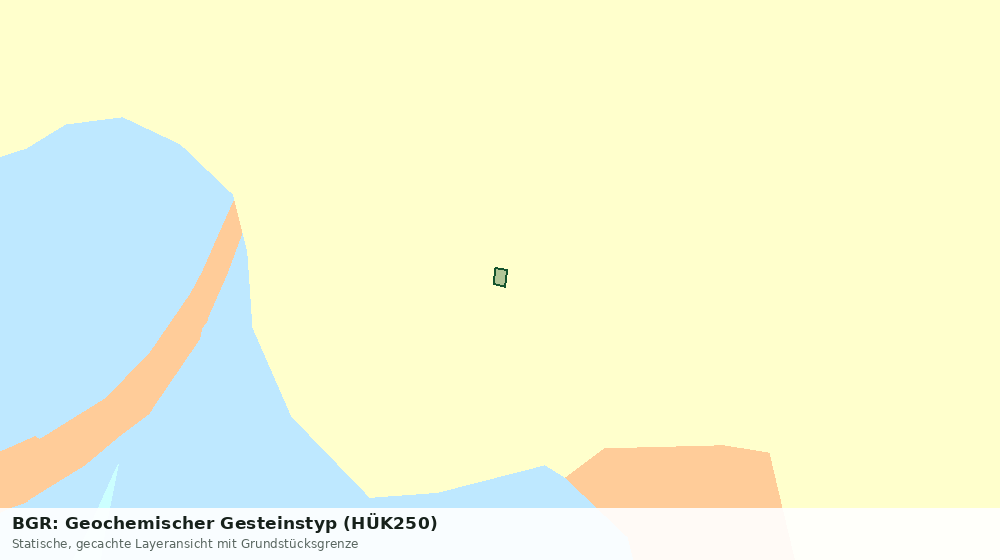 Statische Kartenansicht: BGR: Geochemischer Gesteinstyp (HÜK250)