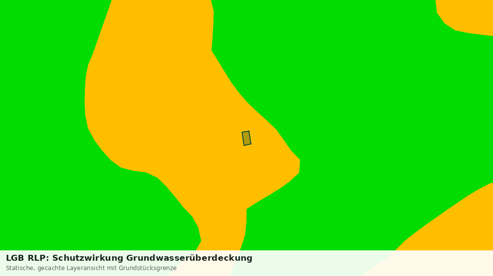 Statische Kartenansicht: LGB RLP: Schutzwirkung Grundwasserüberdeckung