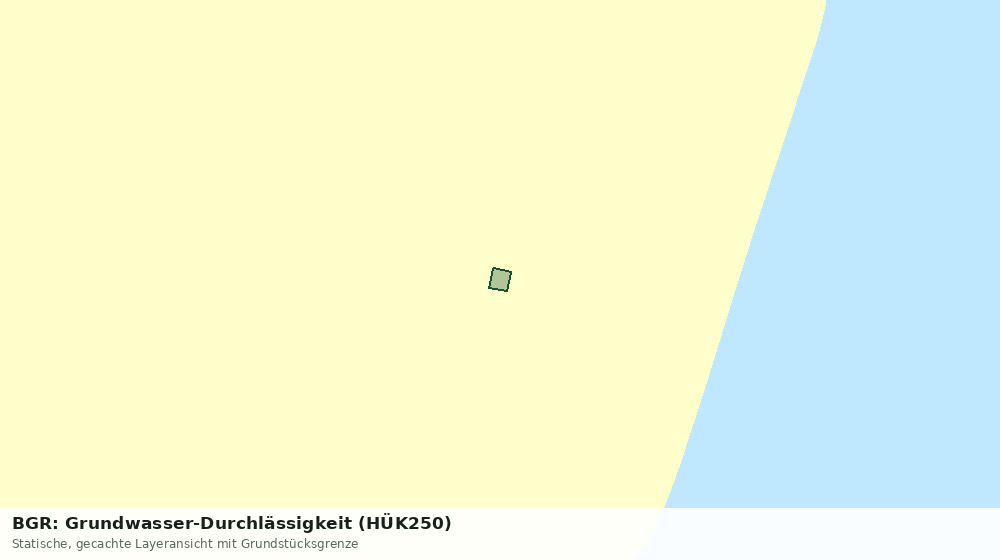 Statische Kartenansicht: BGR: Grundwasser-Durchlässigkeit (HÜK250)