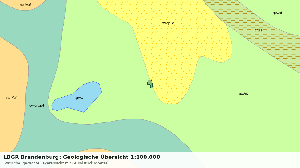 Statische Kartenansicht: LBGR Brandenburg: Geologische Übersicht 1:100.000