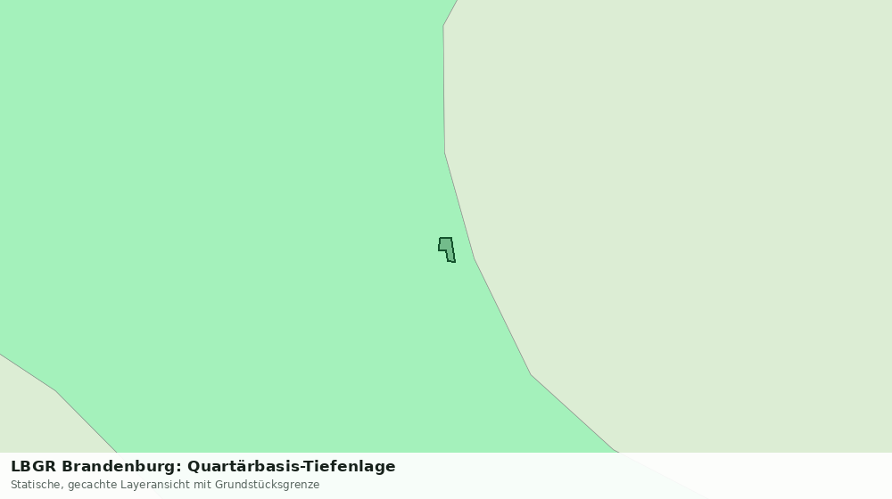 Statische Kartenansicht: LBGR Brandenburg: Quartärbasis-Tiefenlage