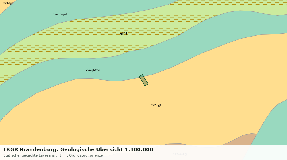 Statische Kartenansicht: LBGR Brandenburg: Geologische Übersicht 1:100.000