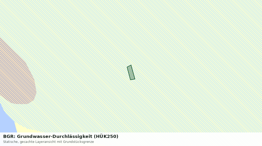 Statische Kartenansicht: BGR: Grundwasser-Durchlässigkeit (HÜK250)