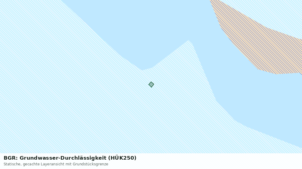 Statische Kartenansicht: BGR: Grundwasser-Durchlässigkeit (HÜK250)