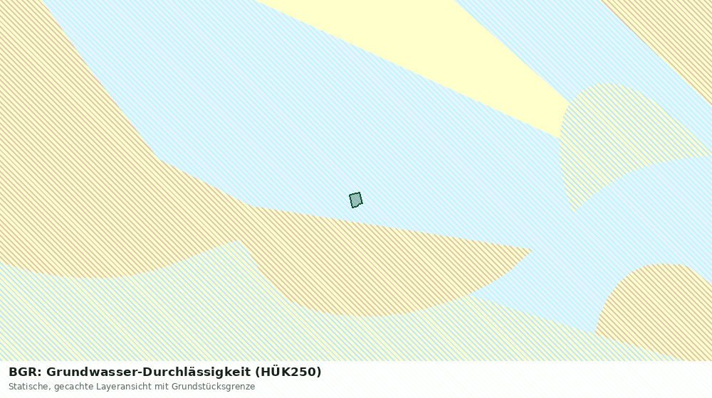 Statische Kartenansicht: BGR: Grundwasser-Durchlässigkeit (HÜK250)