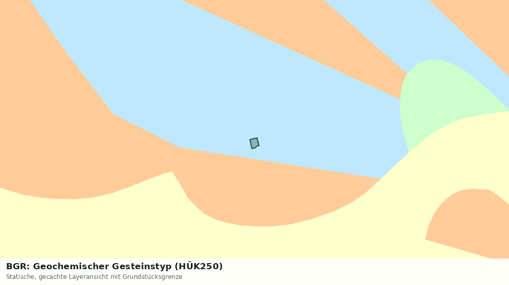 Statische Kartenansicht: BGR: Geochemischer Gesteinstyp (HÜK250)