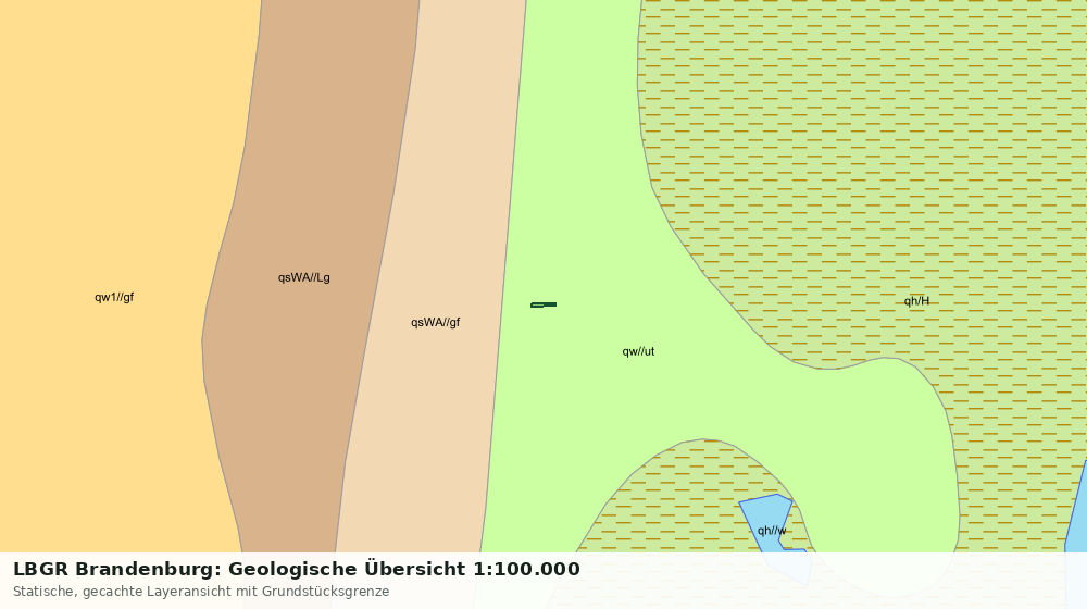 Statische Kartenansicht: LBGR Brandenburg: Geologische Übersicht 1:100.000