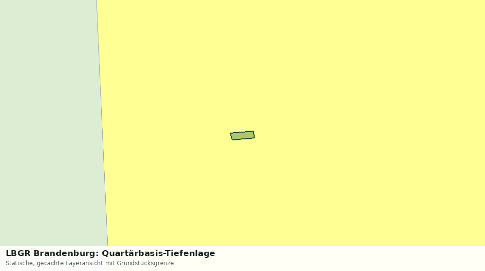Statische Kartenansicht: LBGR Brandenburg: Quartärbasis-Tiefenlage